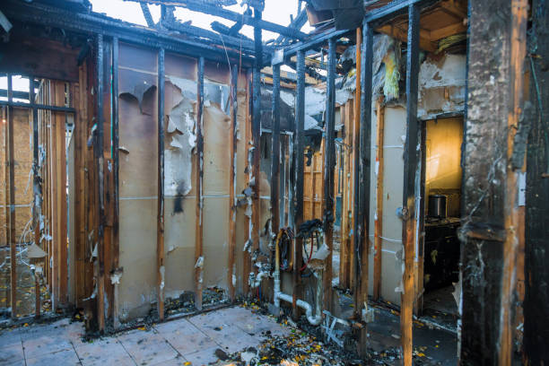 Professional Emergency Fire Damage Restoration technician working in Pennsburg, PA